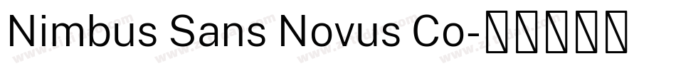 Nimbus Sans Novus Co字体转换